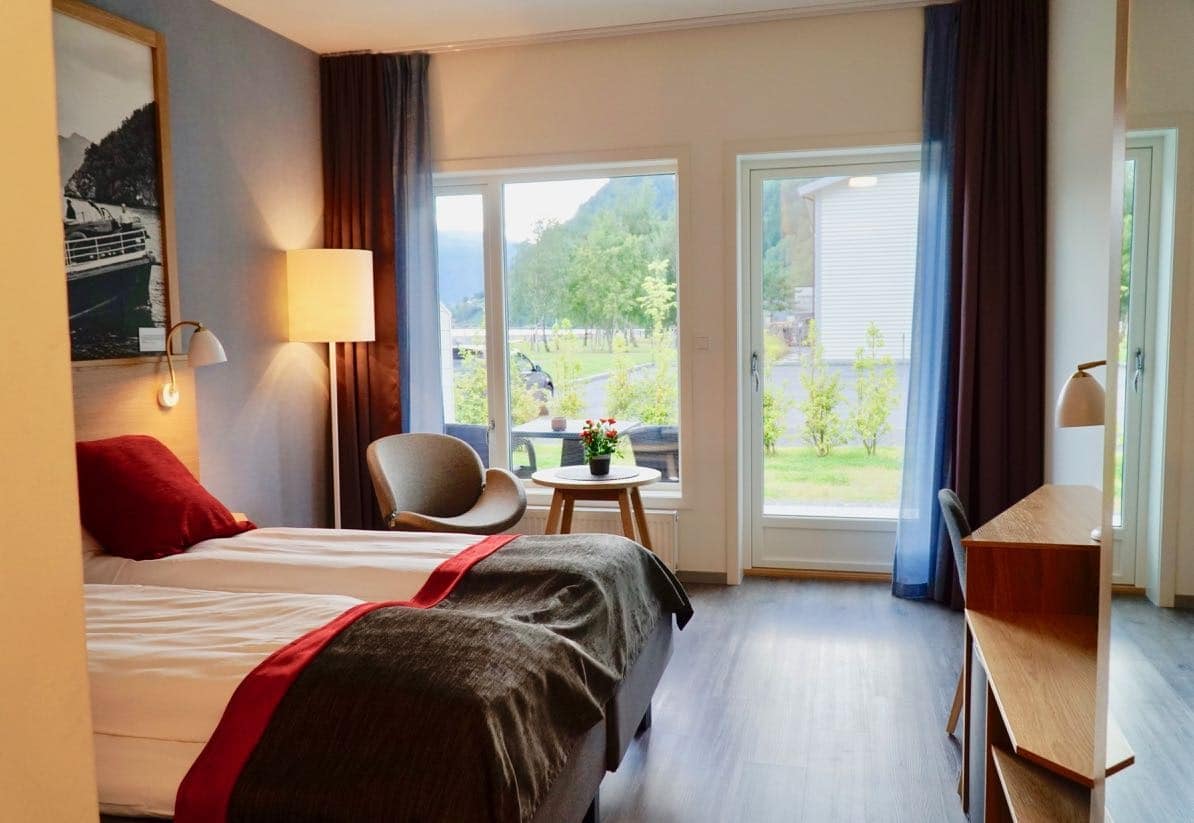 Valldal fjordhotel room fjord review