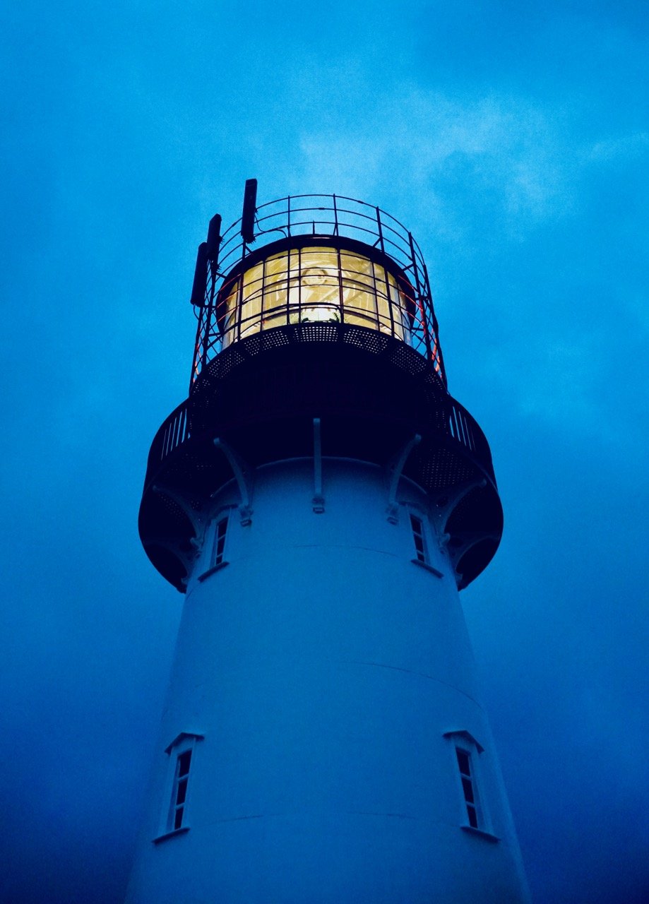 Lindesnes lighthouse blue hour