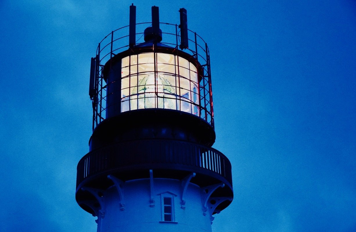 Lindesnes lighthouse blue hour