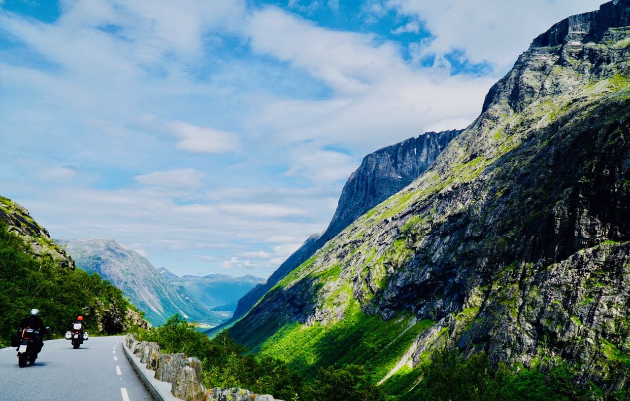 Road trip Norway driving conditions Trollstigen