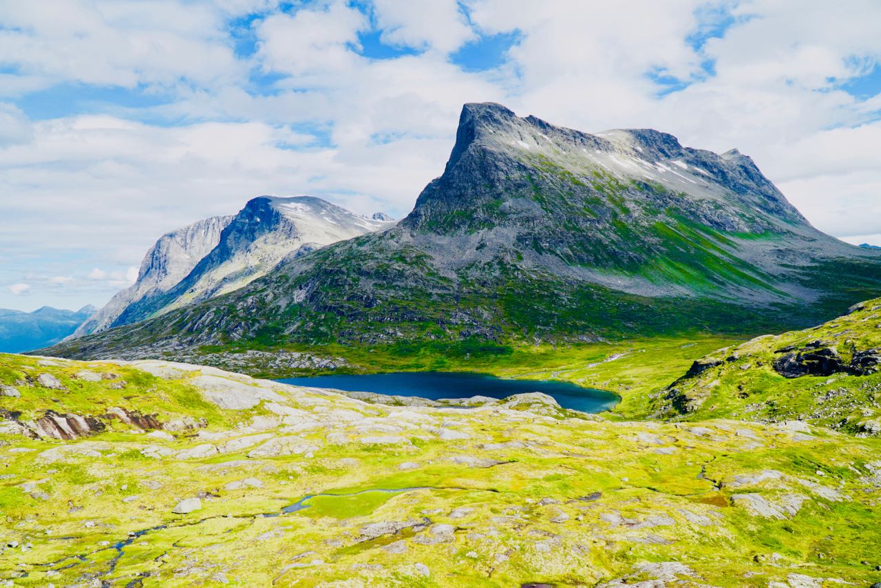 Road trip Norway mountain road Valldal to Isterdalen