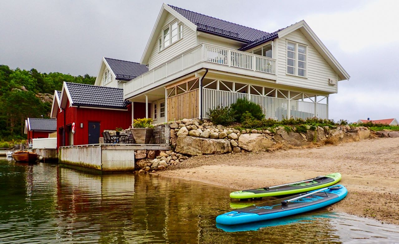 Reiserute bilferie Norge Spangereidkanalen strand