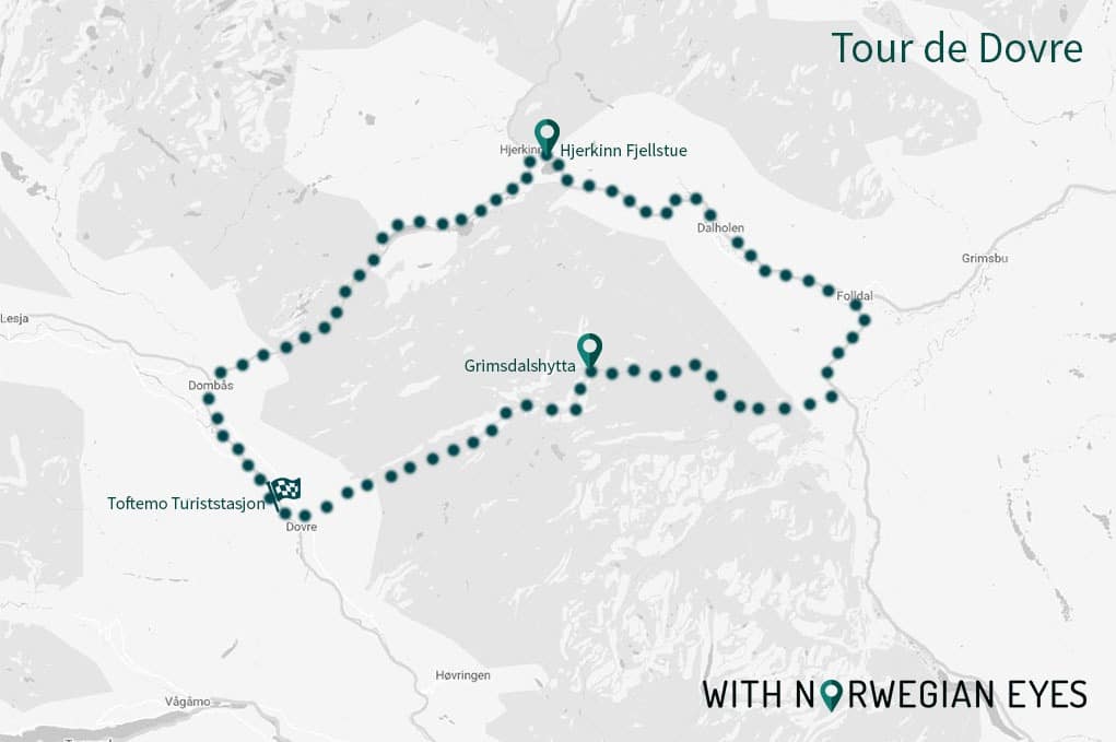 Tour de Dovre sykkel kart omtale