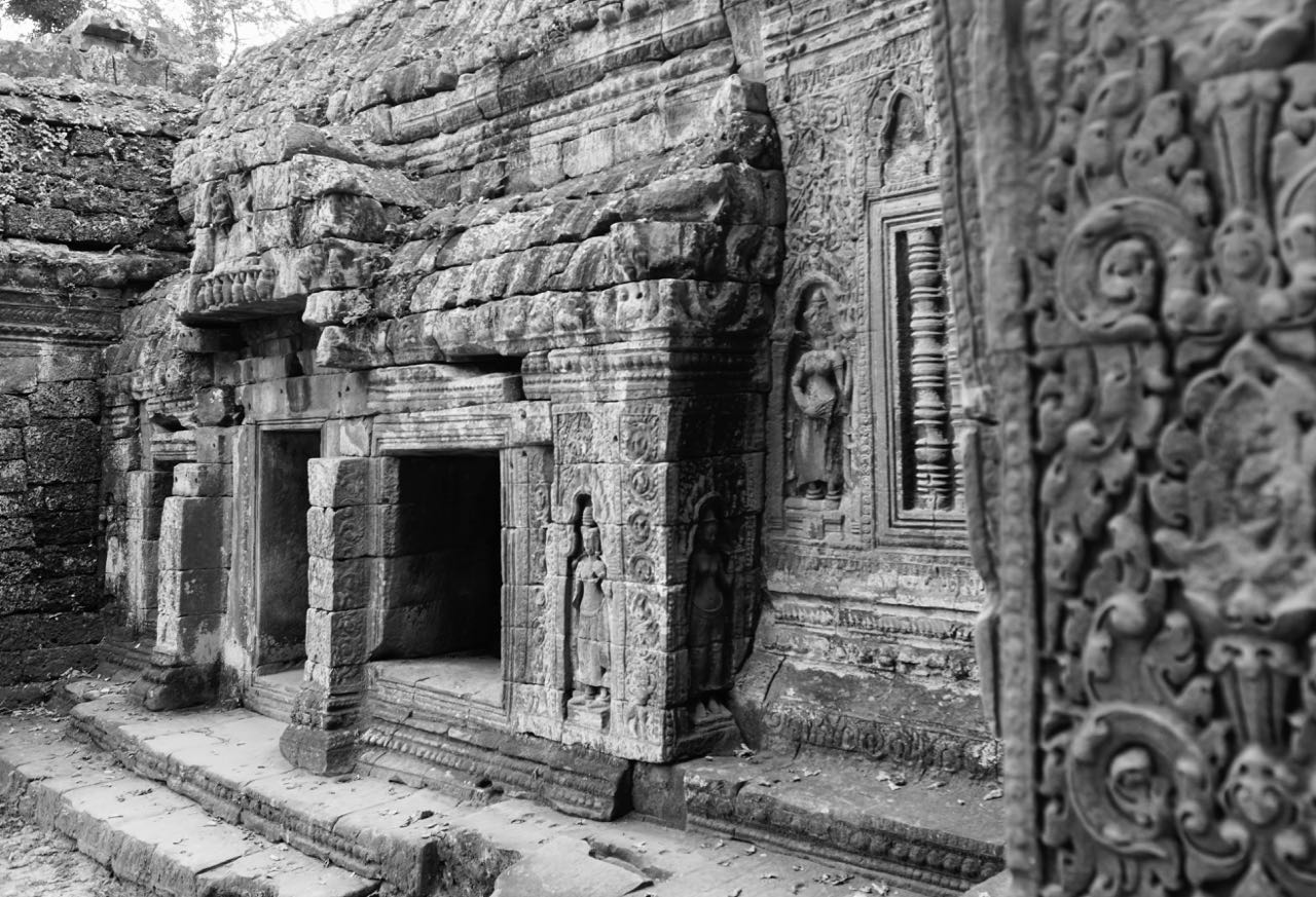 Ta Promh Tempel Angkor vegger Kambodsja Siem Reap omtale