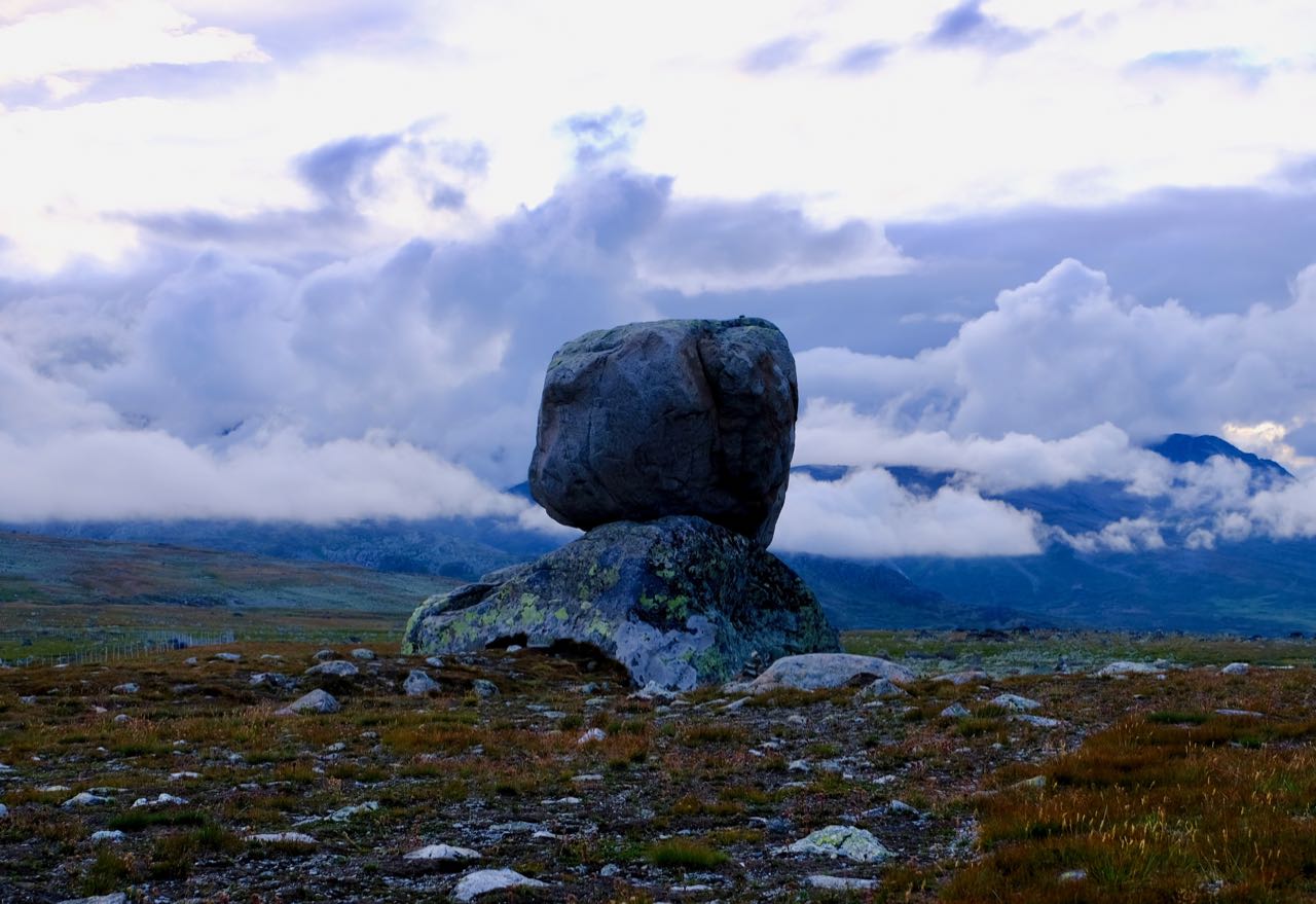 5-day Road Trip From Oslo Norwegian Scenic Route Valdresflye Rock on top of another Rock Steinplassen