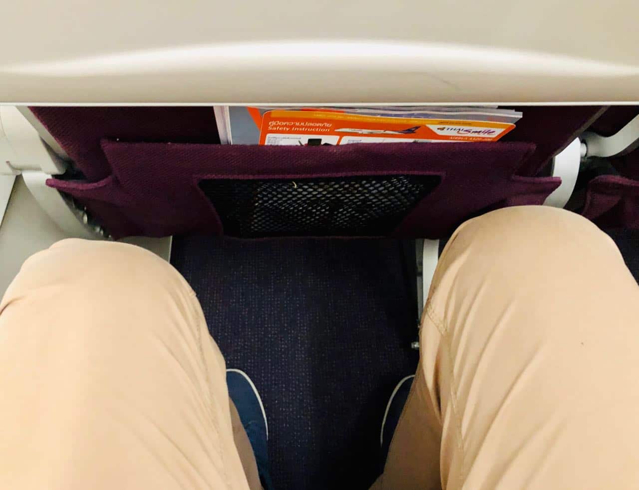 Review Thai Smile Airways Plus seat legroom