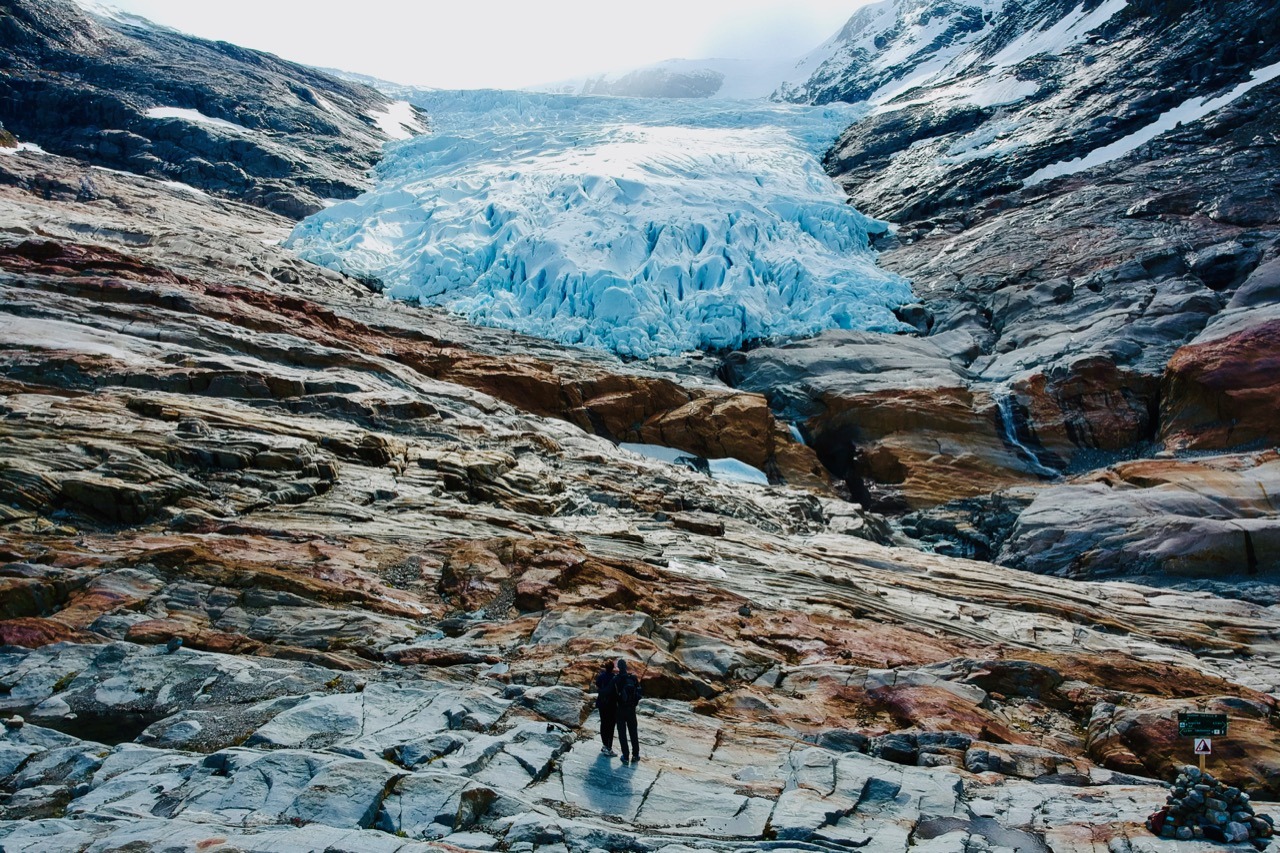 Svartisen Engabreen glacier viewpoint