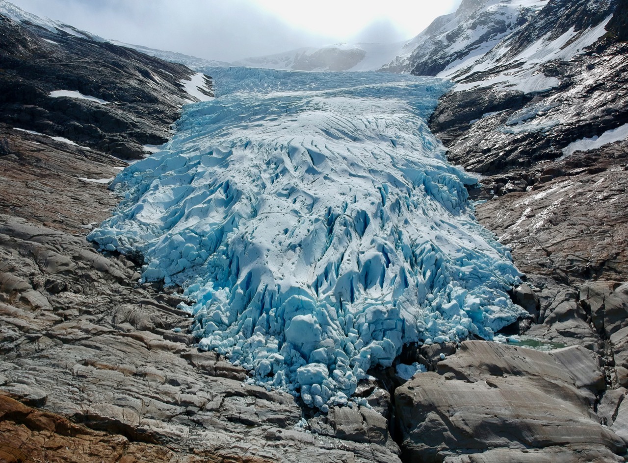 Svartisen Engabreen glacier