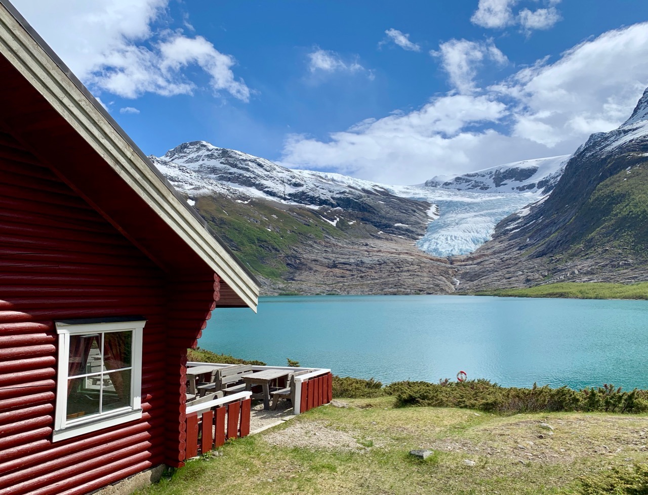 Brestua view of Svartisen Engabreen glacier