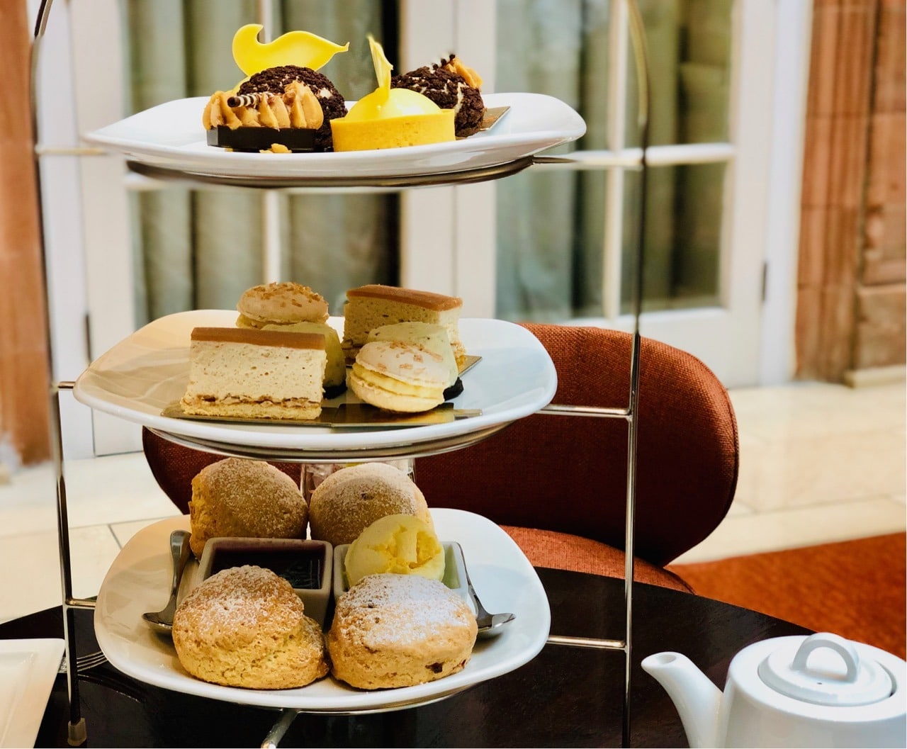 Review Afternoon Tea Cakes and Scones Peacock Alley Waldorf Astoria Edinburgh