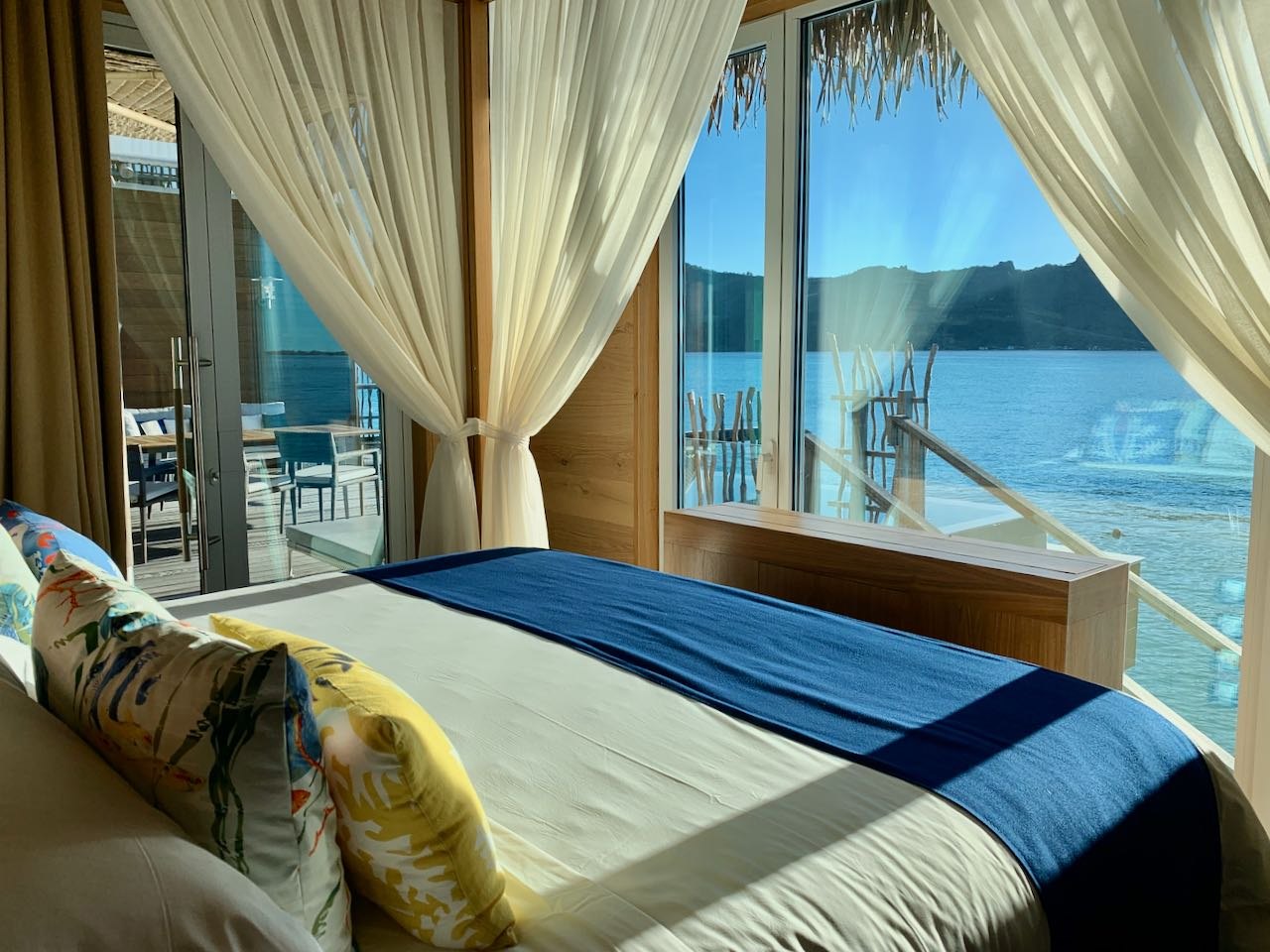 View from bedroom The Brando Suite at the InterContinental Bora Bora Thalasso Review