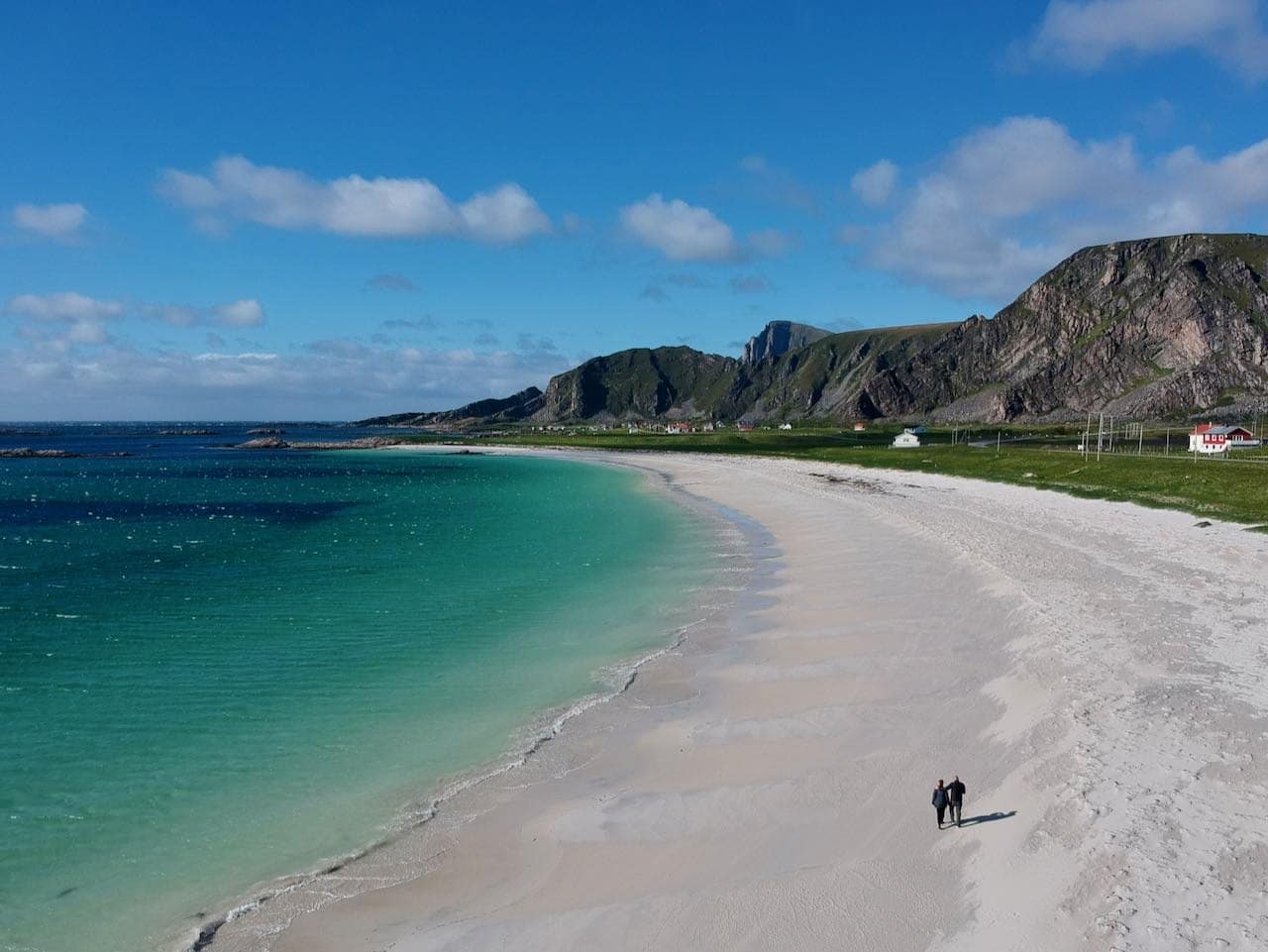 Nasjonal turistvei Andøya strand på Stave