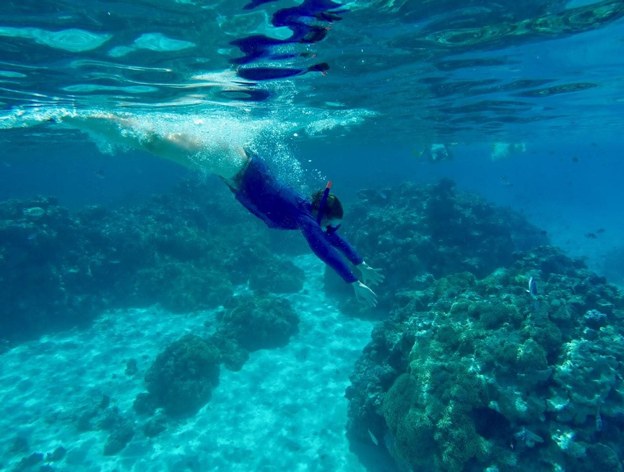 Snorkling på Bora Bora i 