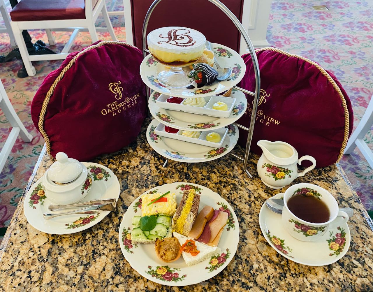 Table setting Afternoon Tea Disney’s Grand Floridian Resort & Spa Orlando review