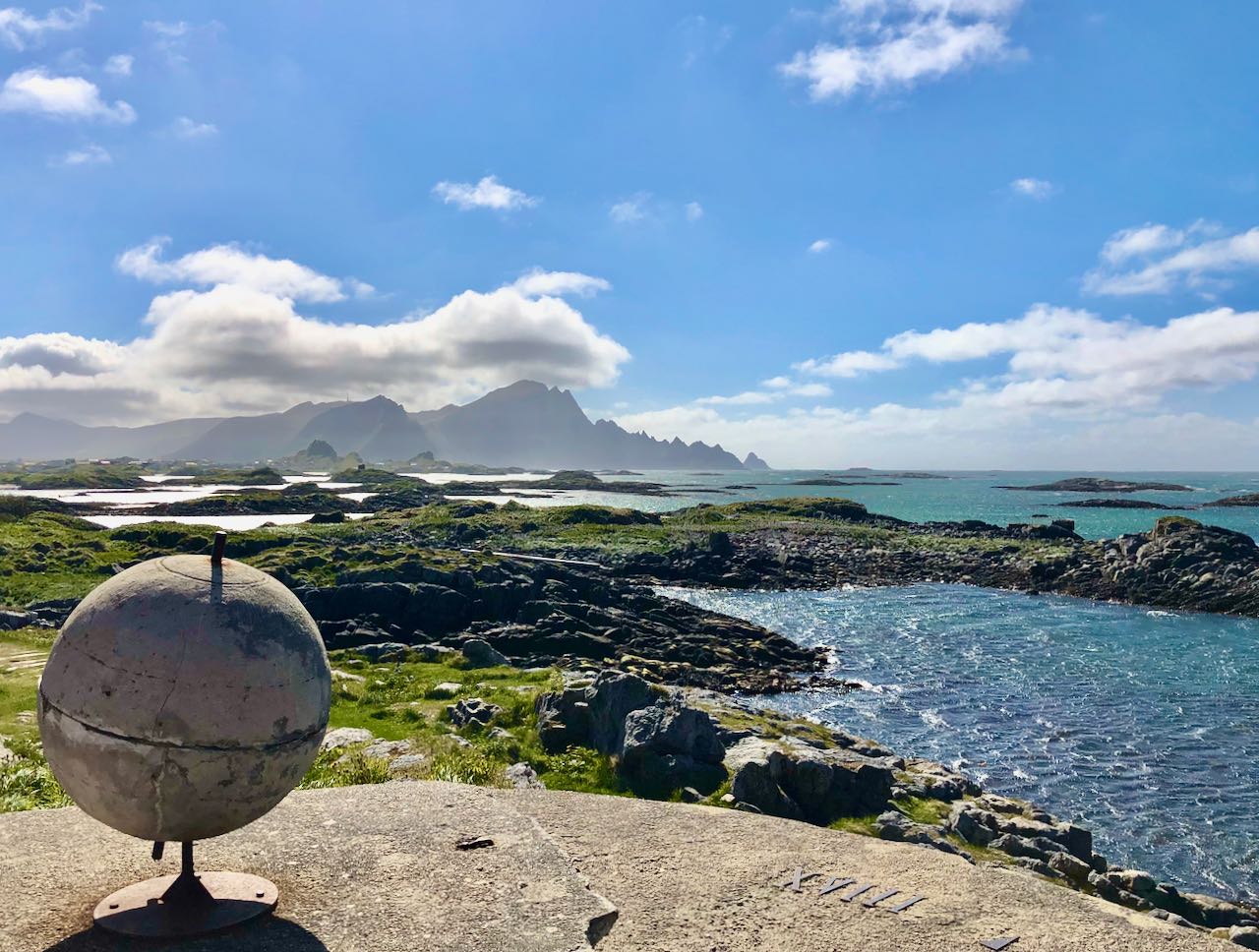 norwegian scenic route andøya view of ocean and mountain